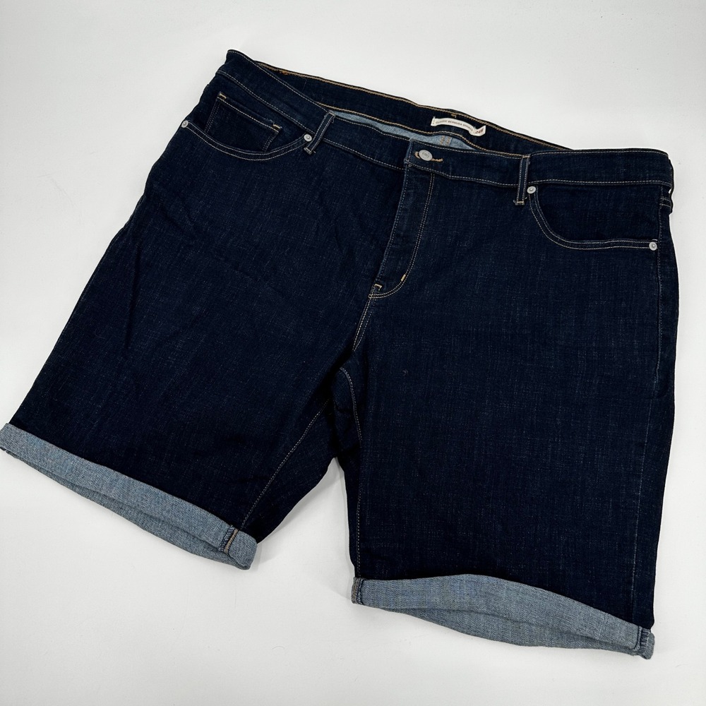 Levi's Women's‎ Classic Bermuda Shorts Dark Wash Size 24W Cuffed Hem